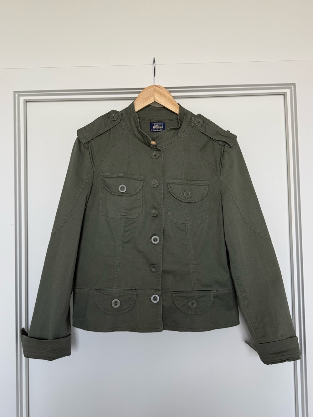 Women's Military-Style Button Front Jacket